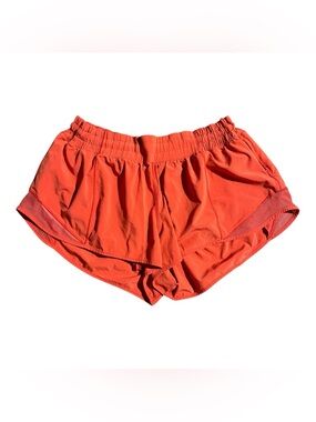 Lululemon Hotty Hot Shorts 2.5" Orange Athleisure Gym Yoga